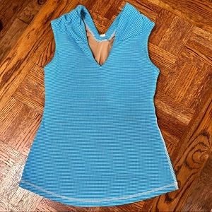 Blue white Lululemon Vintage Top